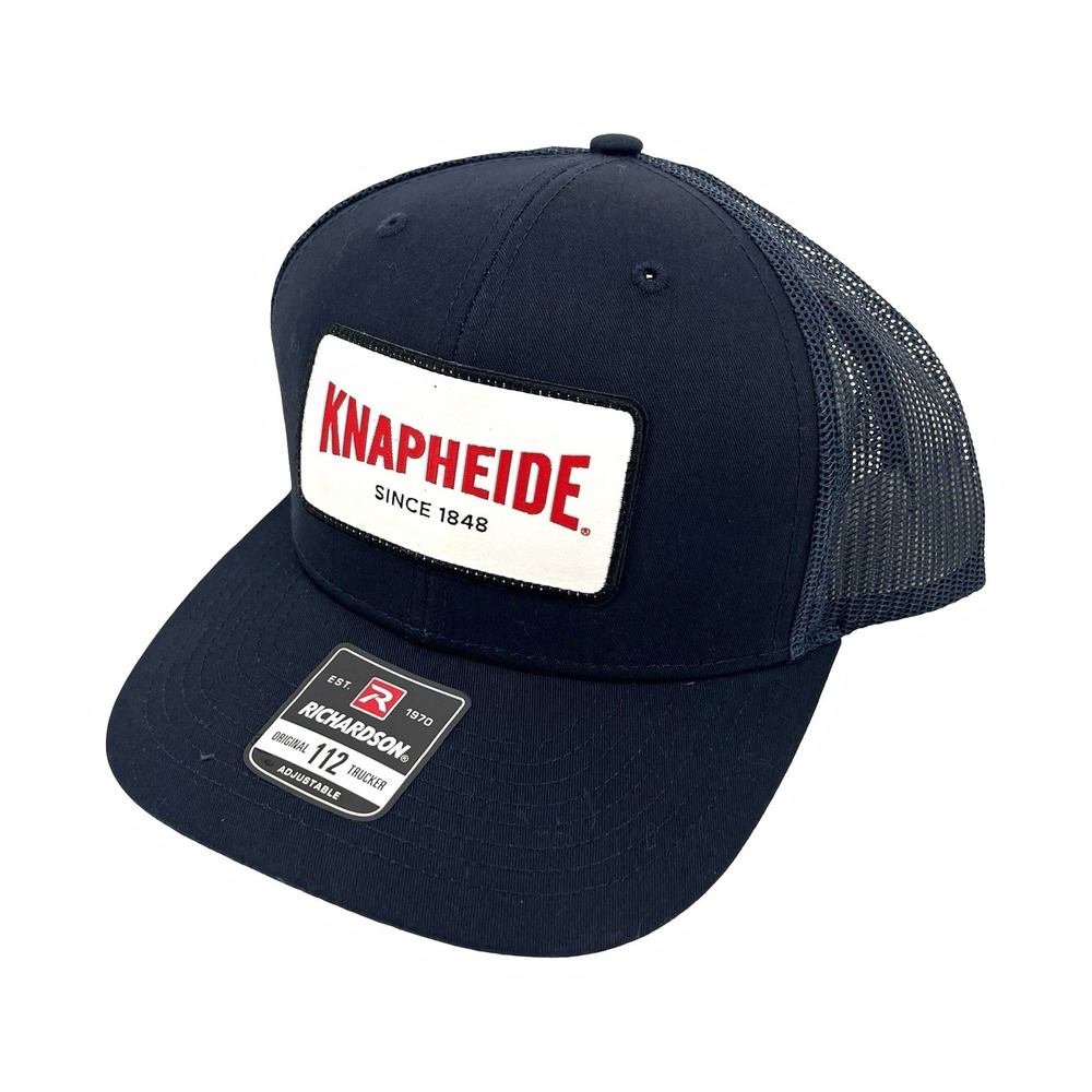 Knapheide Richardson 112 Trucker Hat Navy Snapback Patch Logo Workwear Cap NWT
